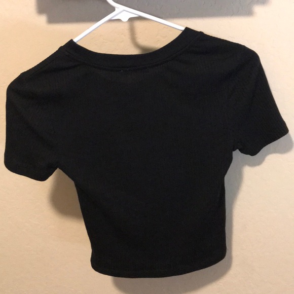 Zara simple black crop top - size S - Picture 2 of 2